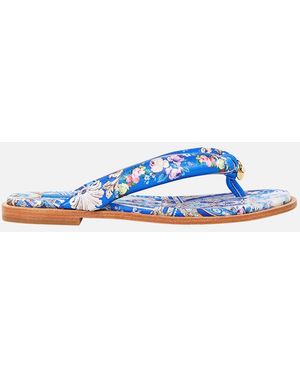 CAMILLA Lina Padded Thongs Ottoman Opulence - Blue