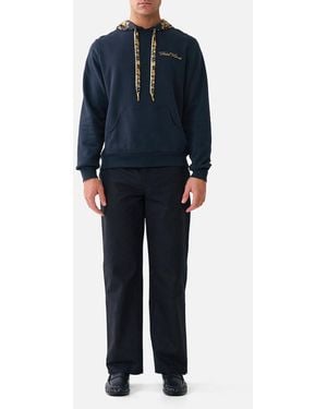 CAMILLA Contrast Hooded Sweatshirt Taurus Rising - Blue