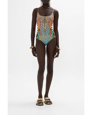 CAMILLA Scoop Neck One Piece Desert Visions - Black