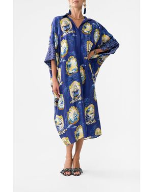 CAMILLA Batwing Kaftan Song Of Saint Anthony - Blue