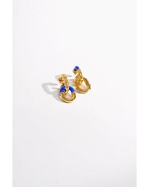 CAMILLA Artisan Artillery Earrings - White