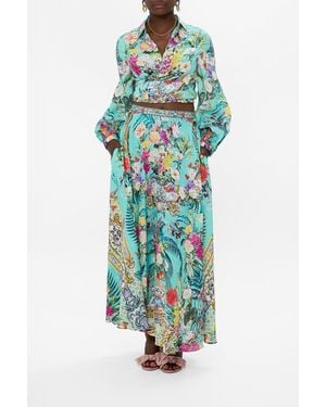 CAMILLA Maxi Circle Skirt - Green