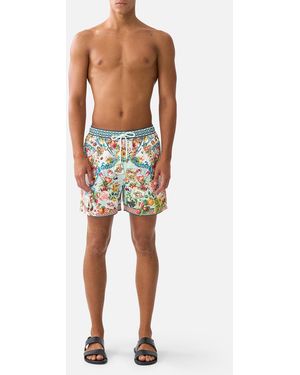 CAMILLA Mid Length Boardshort With Elastic Waist Magic Of The Mercado - Multicolour