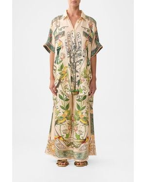CAMILLA Oversized Pocket Tunic House Of Horoscopes - Metallic