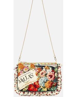 CAMILLA Frill Edge Crossbody Bag Aromatic Amor - White