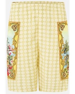 CAMILLA Baggy Long Walk Short With Elastic Waist Wanderlust Empire - Metallic