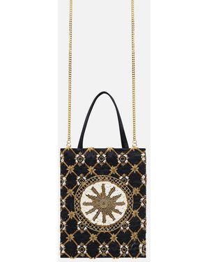 CAMILLA Embellished Mini Tote Monarchy Mania - Black
