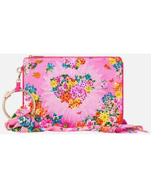 CAMILLA Ring Scarf Clutch Illustration Nation - Pink
