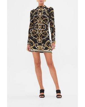 CAMILLA Short Cut Out Shoulder Jersey Dress Coast To Coast - Black
