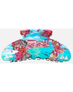 CAMILLA Large Hair Claw Clip Meet Me - Blue