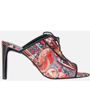 CAMILLA Sofia Lace Up Front Heel Mule Daughters Of Duende - Black