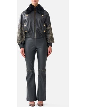 CAMILLA Tailored Leather Trouser The Secession Sessions - Black