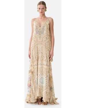 CAMILLA Gown With Draped Open Back A Beloved Boudoir - Natural