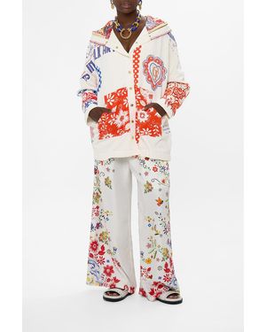 CAMILLA Hoodie Jacket With Pockets Faith, Luck & Justice - White