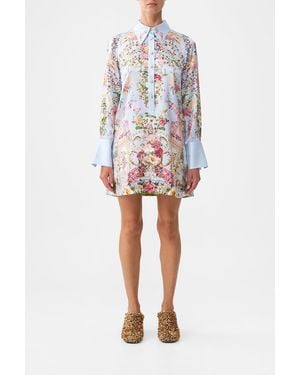 CAMILLA Mini Shirt Dress Tiled - Red