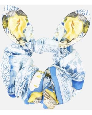 CAMILLA Scrunchie With Tie De Nada Granada - Blue