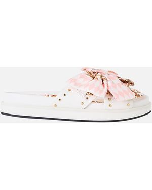 CAMILLA Rosa Bow Slide The Queens Quarters - White