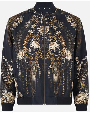 CAMILLA Reversible Zip Through Bomber Jacket Flamenco Folklore - Black