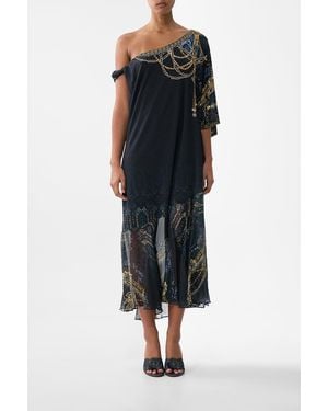 CAMILLA Twisted One Shoulder Dress Song Of The Solstice - Black