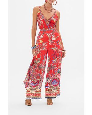 Camilla eBoutique Tank Top With Strap Bead Detail The Summer Palace - Red