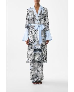CAMILLA Split Cuff Soft Coat Perfumed - White