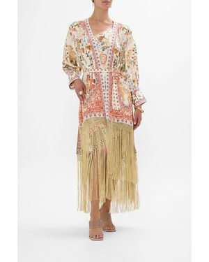 CAMILLA High Low Hem Layer With Cuff - Multicolor