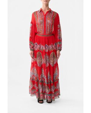 CAMILLA Tiered Maxi Skirt Artisans Of Anatolia