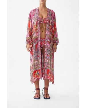 CAMILLA Blouson Sleeve Layer Heirloom Empire - Red
