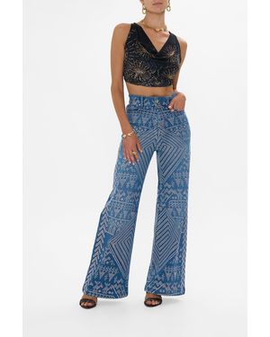 CAMILLA Jenna Desert Reign High Waisted Flare - Blue