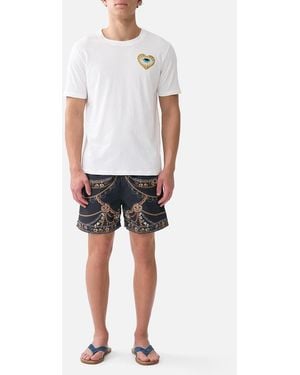 CAMILLA Relaxed Heavyweight Crew Neck Tee Amulets And Alchemy - White