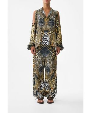 CAMILLA Parachute Pant Feline Folklore - Black