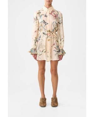 CAMILLA Shift Shirt Dress House Of Horoscopes - Natural