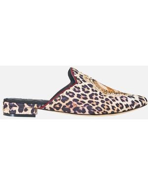 CAMILLA Belle Embellished Slipper Leotigra Land - Brown