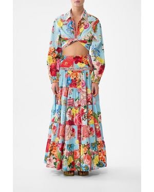 CAMILLA Jersey Spliced Tiered Skirt Papers And Curious Capers