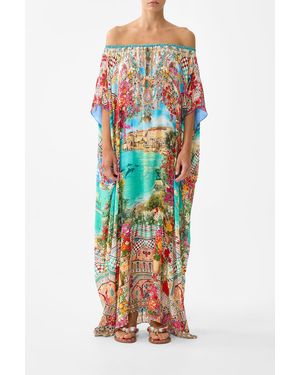 CAMILLA Off Shoulder Kaftan Meet Me - Multicolour