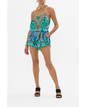 Camilla eBoutique Shoestring Strap Playsuit Land Of Wonder - Blue