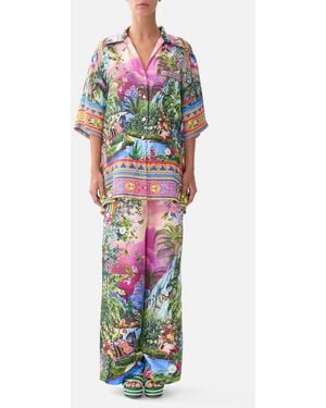 CAMILLA Oversized Shirt With Pocket Turkish Delight - Multicolour