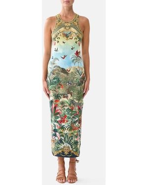 CAMILLA Jersey Tank Dress Wanderlust Empire - Green
