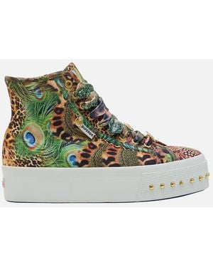 CAMILLA Camilla X Superga 2708 Printed Sneaker Surrealist Xanadu - Green