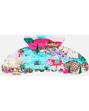 CAMILLA Large Hair Claw Clip Miniature Moments - Blue