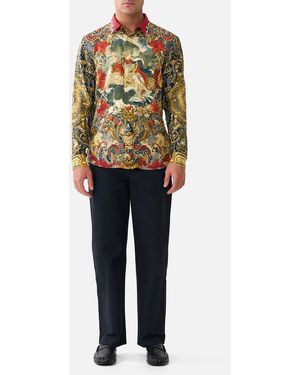 CAMILLA Long Sleeve Hidden Placket Shirt Meet Me - Multicolour