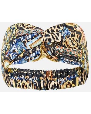 CAMILLA Woven Twist Headband Sevillian Style - Brown