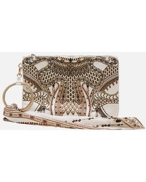 CAMILLA Ring Scarf Clutch Goddess Energy - Natural
