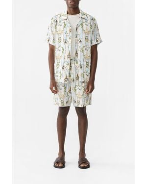 CAMILLA Mid Length Walk Shorts - Natural