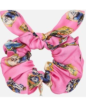 CAMILLA Scrunchie With Trinket Salty Splendour - Pink