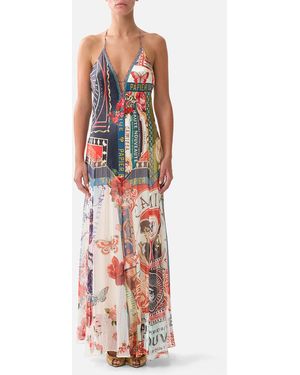 CAMILLA Hardware Detail Slip Dress High Class Hookah - White