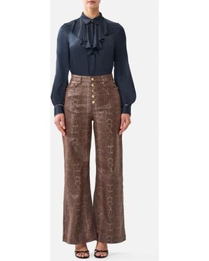 CAMILLA Jenna High Waisted Flare - Brown