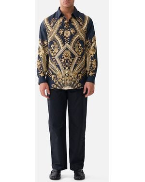 CAMILLA Long Sleeve Oversized Shirt Taurus Rising - Black