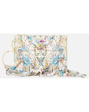 CAMILLA Ring Scarf Clutch Art For The Artisans - White