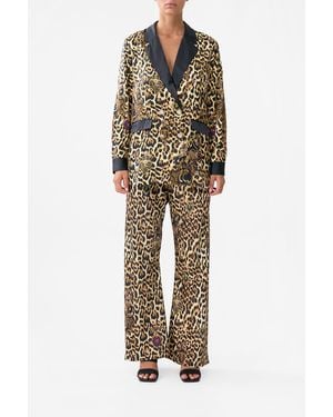 CAMILLA Double Breasted Soft Jacket Saints And Sisters - Brown